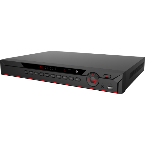 16 CH NVR 4K HD Resolution, 200 Mbps, Supports 12 MP Resolution, 2 HDD Bays