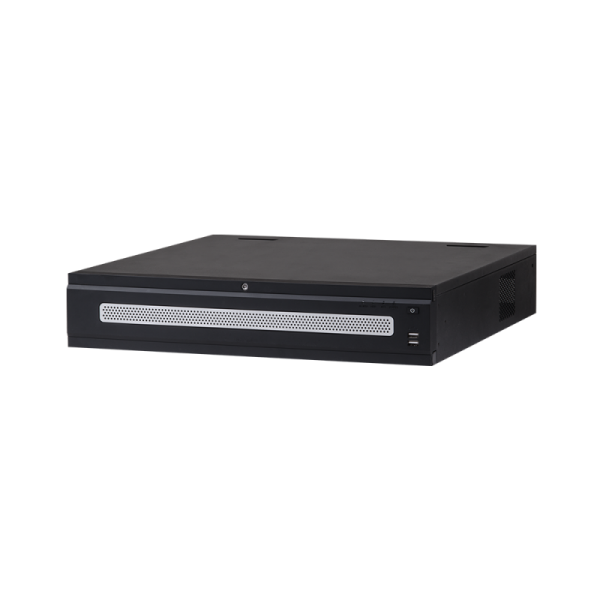64 CH Enterprise 4K Network Video Recorder. 384 Mbps, Supports Up to 12Mp resolution, 8 HDD Bays (Single, RAID, Hot-swap)