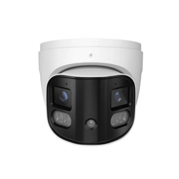 8MP Panoramic Turret Dome, NDAA,   2Way Talk, Siren, Deterrent Lights