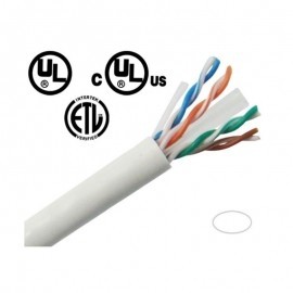 CBC61KW 1000FT 23AWG CAT6 Solid UTP Ethernet Network Cable-White