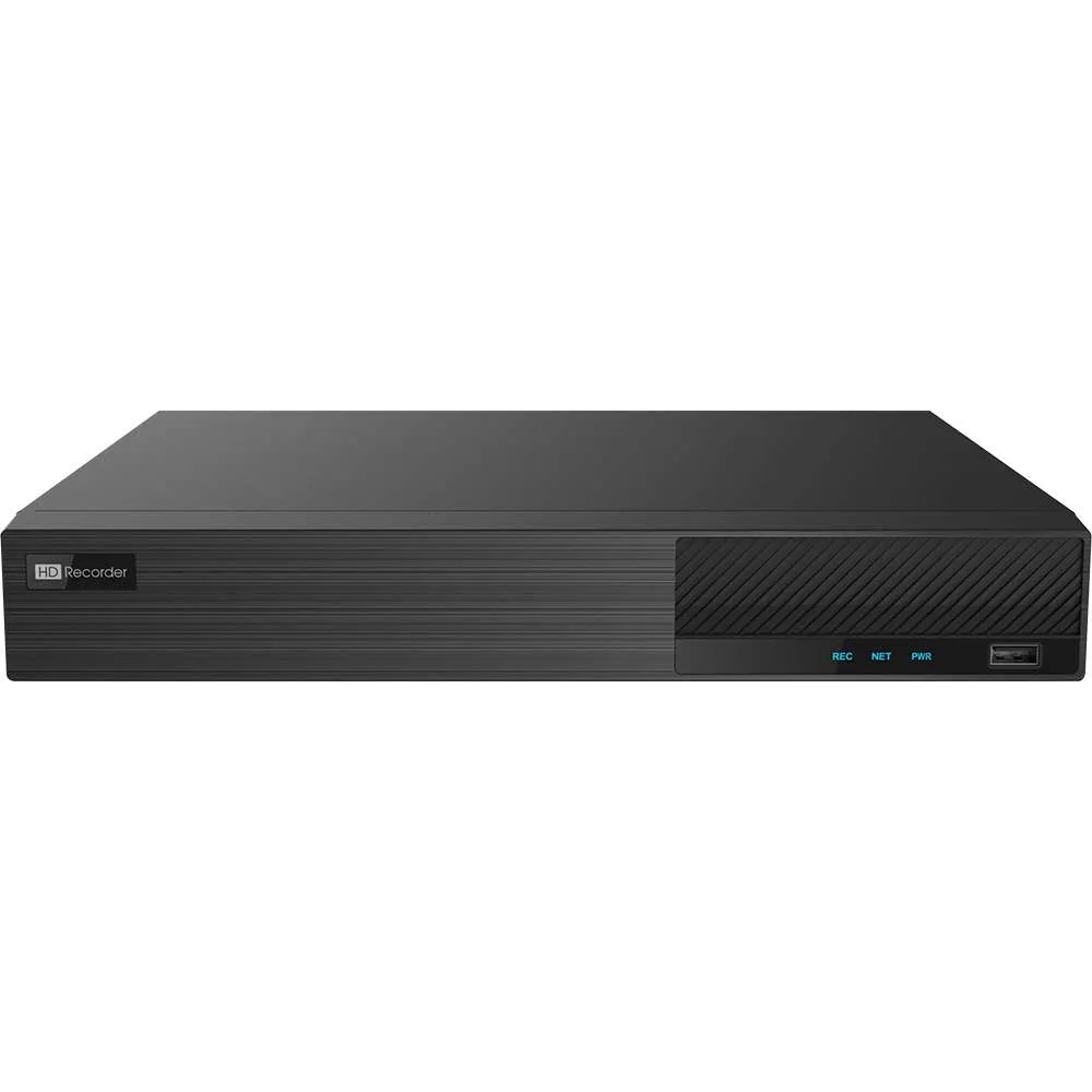 16 CH NVR  4K HD Resolution, Built in POE, 160 Mbps, Supports 12 MP Resolution, 2 HDD Bay