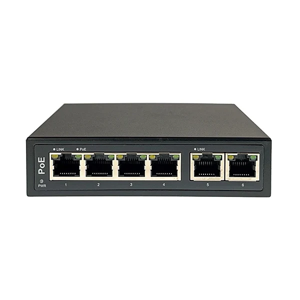 4 Port 10/100 POE Switch With 2 uplink Port. Total Output 96W